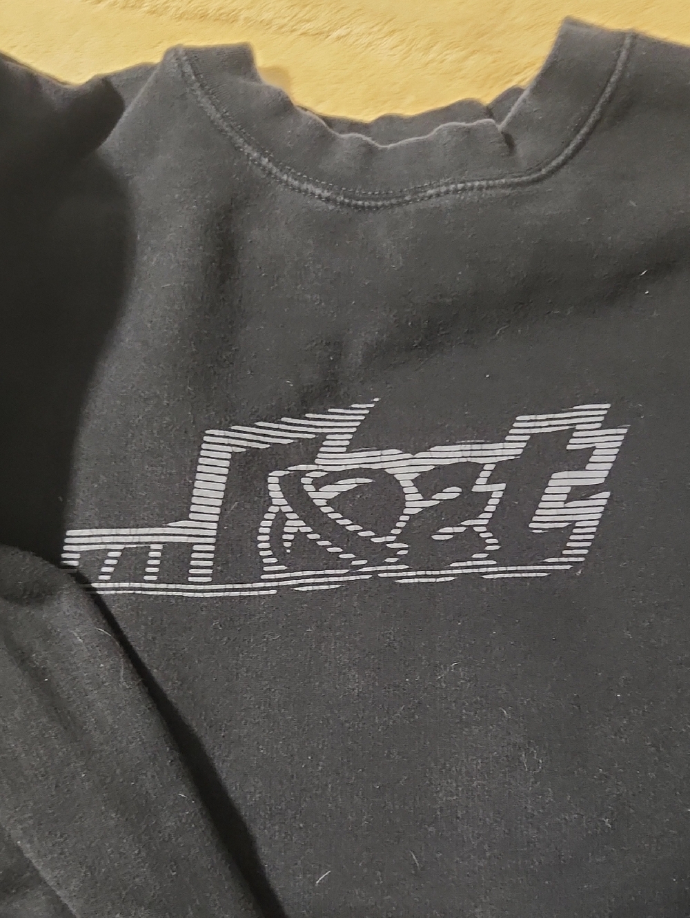 Men's L Black LOST enterprises Sweatshirt Surf Large Space Pullover Sweater Tee
